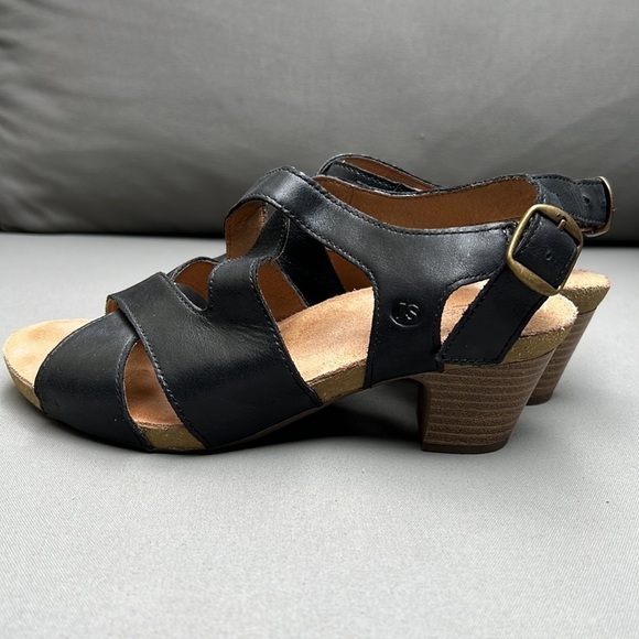Josef Seibel Ruth 15 Platform Sandals Black Sz 36 - Picture 4 of 15
